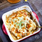 焼肉のたれで簡単♪ひき肉とじゃがいものクリーミーグラタン