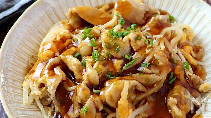 コスパ最強！豚玉もやしの甘酢あんかけ | レシピサイトNadia