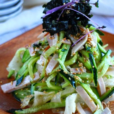 ひらひら大根とハムの中華風サラダ