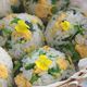 【春のごちそう♪】菜の花と炒り卵のおにぎり🌼
