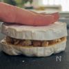 〖 春巻の皮で 〗味噌とナッツの包みカマンベールの工程3