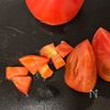 切って和えるだけ
トマトとオクラの和風おかかサラダの工程3