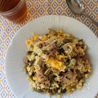 みょうが高菜チャーハン。