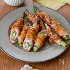 【白米泥棒】アスパラの豚バラ巻き｜レモン香るにんにく醤油♪