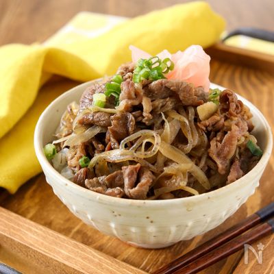 かさまし♪具だくさん牛丼