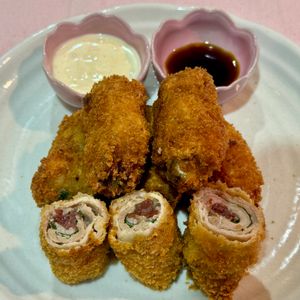 すみの作ってみた!投稿(さっぱり食べれる揚げ物レシピ♡『梅しそミルフィーユカツ』)