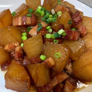 楽ラク手抜キッチン🐶🐾の作ってみた!投稿(ベーコンで極旨《大根のこってり甘辛煮》)
