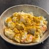 【ポテサラとハムのスパイシーチーズ焼き】ごちそうアレンジ♡の工程1