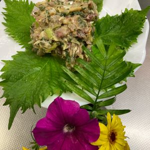 そら・ゆずの作ってみた!投稿(おつまみに♪アジの旨味がたっぷりの【なめろう】)