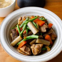 『ご飯に合う♫甘辛鶏ごぼう煮』＃簡単和食＃味しみ