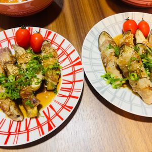 しーちゃんの作ってみた!投稿(【茄子の甘辛豚バラ巻き】こんがりジューシー♬︎やみつきおかず)