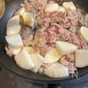 ワンパンで！豚こまと長芋のめんつゆ炒めの工程4