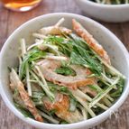 ［水菜とちくわの胡麻マヨ和え］切って混ぜるだけ！簡単爆速副菜