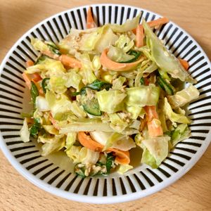 りぃママの作ってみた!投稿(『塩もみキャベツの和風サラダ』)