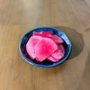 るるる♪の作ってみた!投稿(簡単工程3分‼︎赤大根の甘酢漬け)