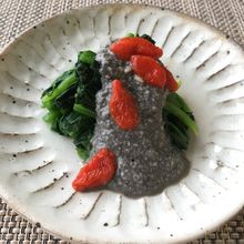 ほうれん草の黒ごまポン酢