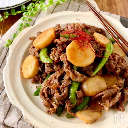 牛肉と里芋の韓国風甘辛炒め By 藤本マキ レシピサイト Nadia ナディア プロの料理家のおいしいレシピ 牛肉と里芋の韓国風甘辛炒め By 藤本マキ レシピサイト Nadia ナディア プロの料理家のおいしいレシピ
