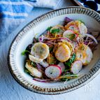 野菜もりもり！焼きホタテのマリネ