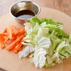 【豚こま肉と野菜のスタミナ炒め】パパッと簡単！ご飯に合う！の工程1