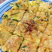 もちもち食感！海鮮ねぎチヂミ