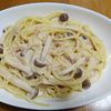 9Sの作ってみた!投稿(なめ茸のチーズクリームパスタ＊)