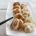 『れんこんと長ねぎの焼き餃子』