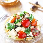 3分完成！【豆腐とトマトの塩昆布ごまサラダ】和えるだけ絶品