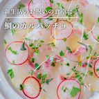 新生活のお祝いに！鯛のカルパッチョ