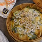 米粉のもちもち蒸しチヂミ