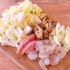 【えびと白菜の和風豆乳グラタン】ホワイトソース不要で簡単♪の工程1