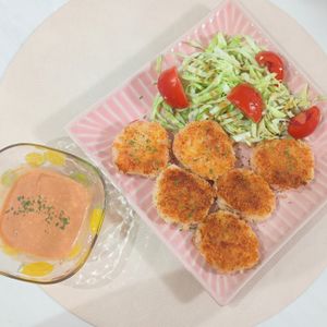 milkの作ってみた!投稿(【かにかまはんぺんチーズカツ】簡単すぎて美味しすぎる!!)
