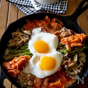 めちゃ旨！フライパン石焼きビビンバ風ごはん