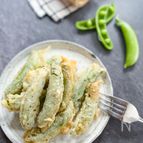 スナップえんどうの【おつまみチーズフリット】