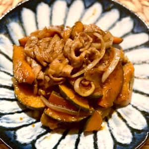 michuの作ってみた!投稿(食感最高《かぼちゃと豚バラと玉ねぎの甘辛炒め》)