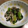 ももの作ってみた!投稿(レンジで5分!【小松菜とえのきの旨だしおかか和え】腸活にも◎)