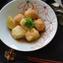 蓮根まんじゅうと豆腐の揚げ出し