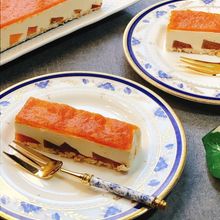 柿づくしのレアチーズケーキ