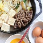 スキレットで　関西風すき焼き