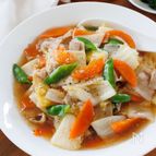 『白菜と豚肉の彩り中華あんかけ』お手軽15分！中華丼にも♪