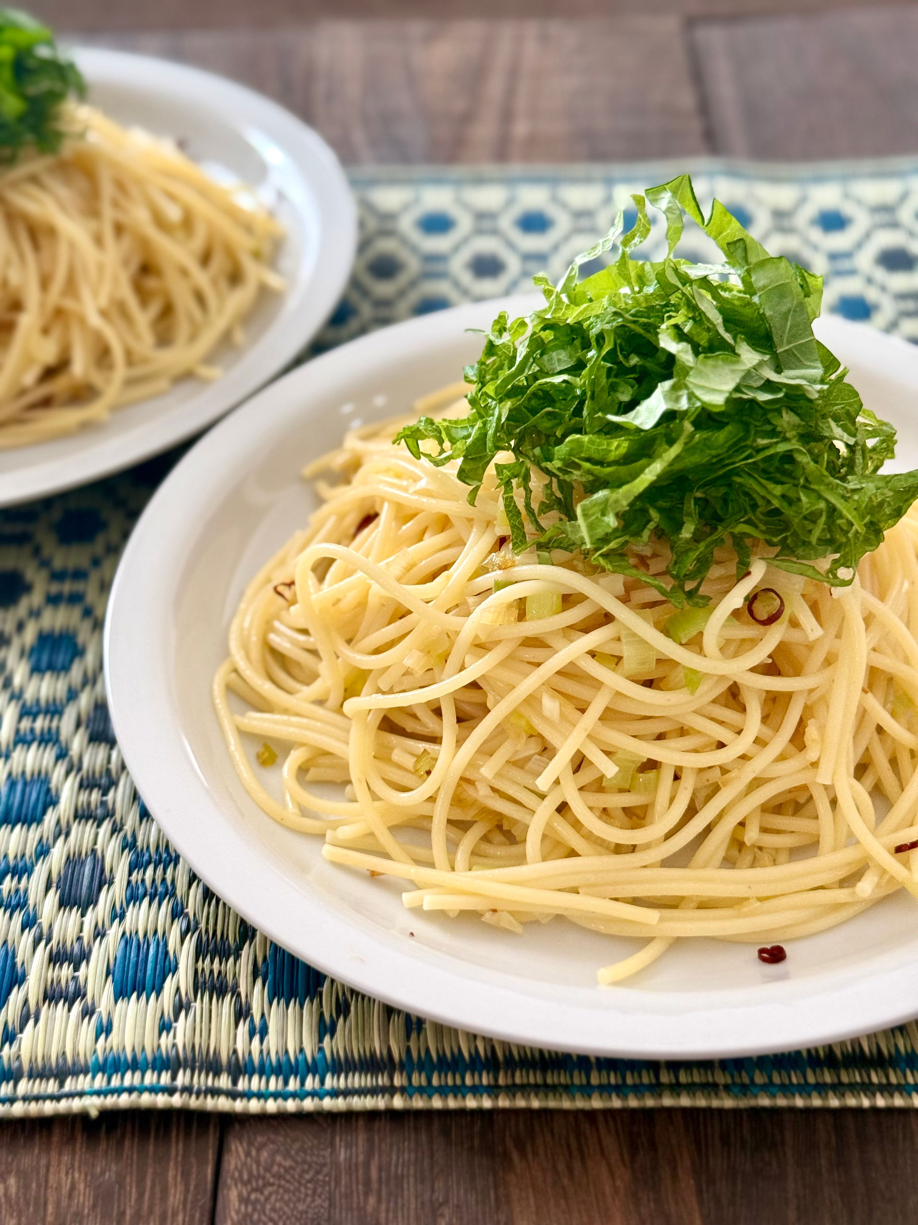 しそ香る♪《焦がしねぎの冷製ペペロンチーノ》 | レシピサイトNadia