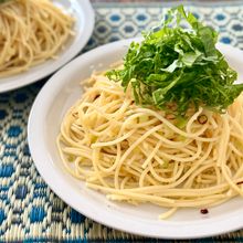 しそ香る♪《焦がしねぎの冷製ペペロンチーノ》