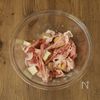 【厚揚げ豚もやしのガリバタしょうゆ炒め】人気の節約レシピ♪の工程2