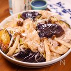 豚しゃぶの秋の味覚おろしポン酢🍁😋🍁