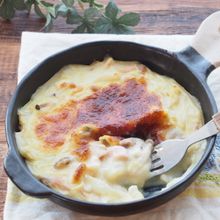 ダイエットに！白菜ときのこの豆乳グラタン