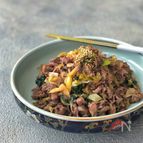 安い輸入牛こまでも最高に美味しい！＊ねぎシソバター牛＊