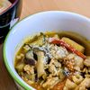 まゆのの作ってみた!投稿(さっぱり旨うま♪ナスとトマトのカレーつけうどん)