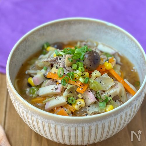 【給食風】具沢山味噌ラーメン！