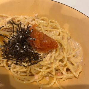 あいのの作ってみた!投稿(ワンパン明太クリームパスタ♪生クリーム不使用で濃厚な仕上がり)
