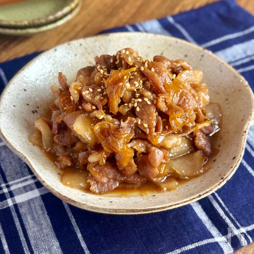 パパッと作れて大満足♪お財布にやさしい【甘辛豚こま煮】