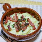 レンチン簡単「ポテトとパンチェッタのチーズ焼き」